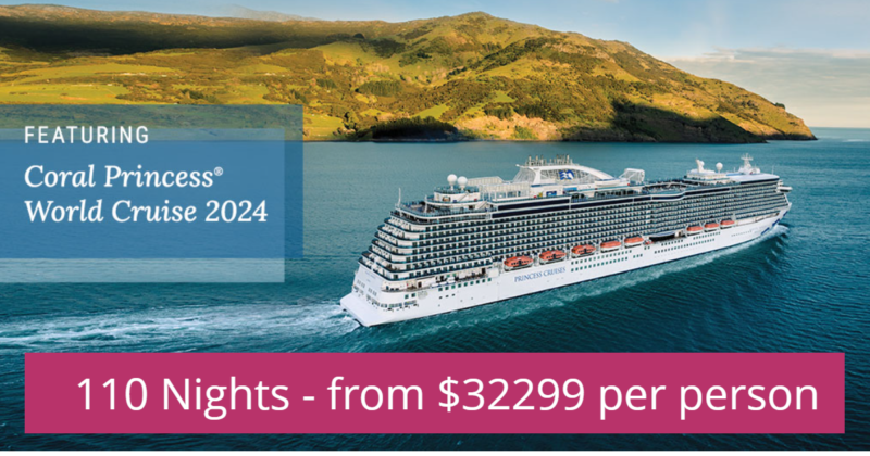 princess world cruise 2024 price