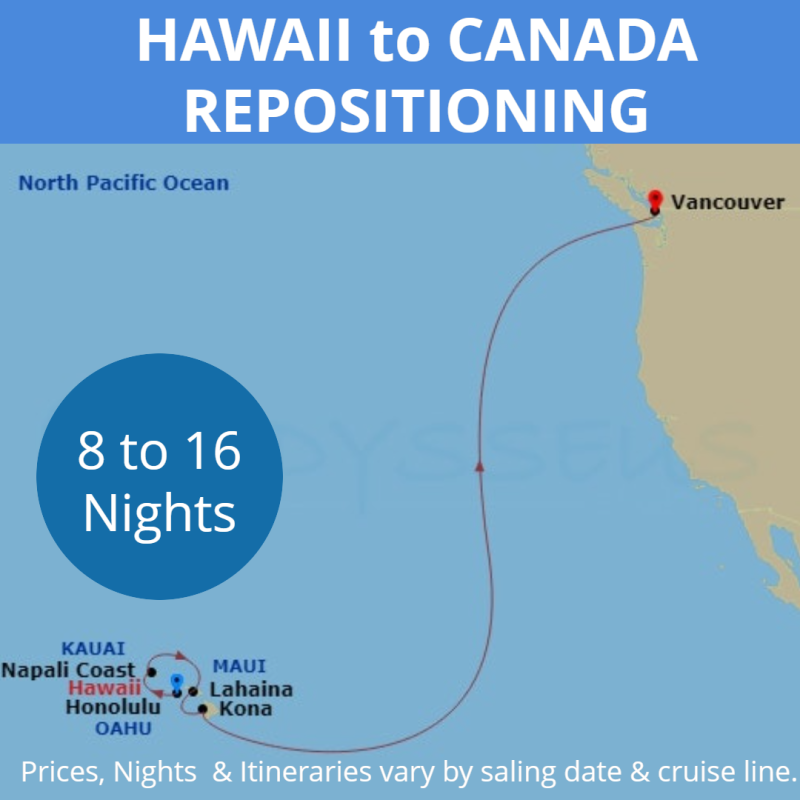 Hawaii and Repositioning Cruises Just Cruises